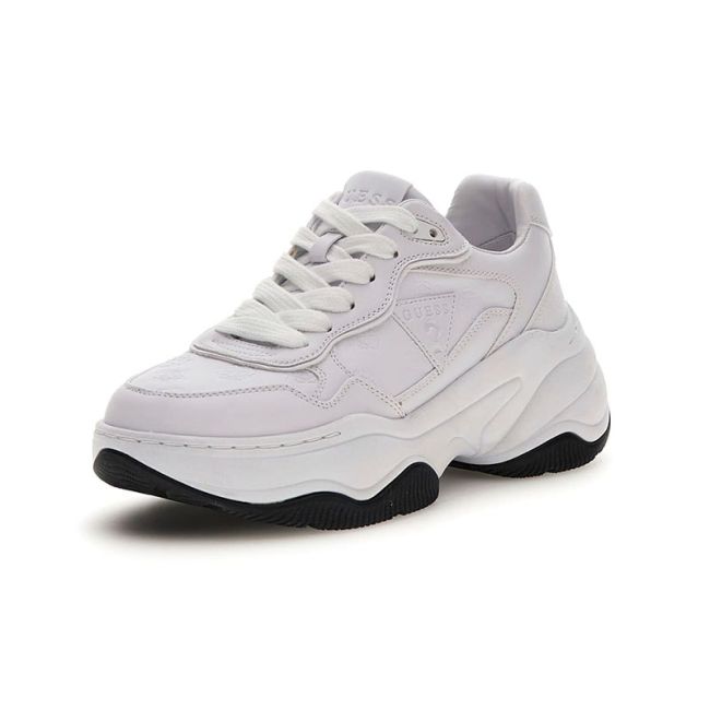 Γυναικεία sneakers GUESS HAPYY FLPHAPFAL12 WHITE λευκό