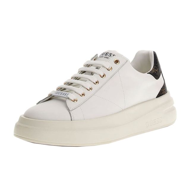 Ανδρικά sneakers GUESS FMPVIBLEA12-WBROC ELBA λευκό δέρμα