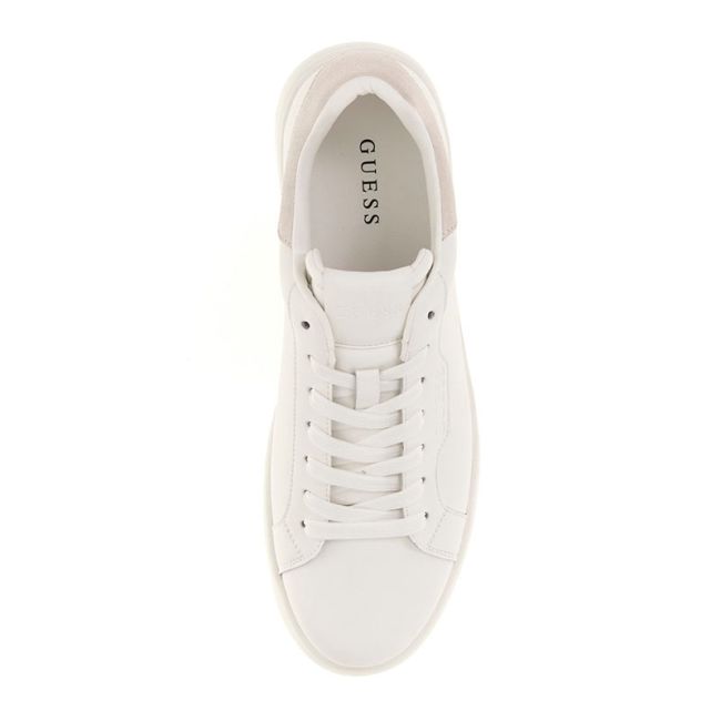 Ανδρικά sneakers GUESS FMPWINELE12-WHITE WINNO λευκό δέρμα