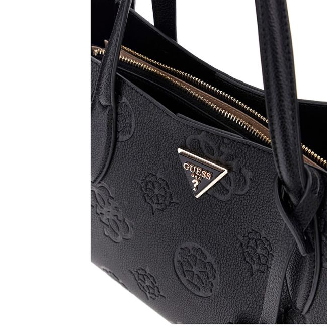 Γυναικεία τσάντα shopper GUESS HWPL932306 BLACK LOGO KEANDRA μαύρο