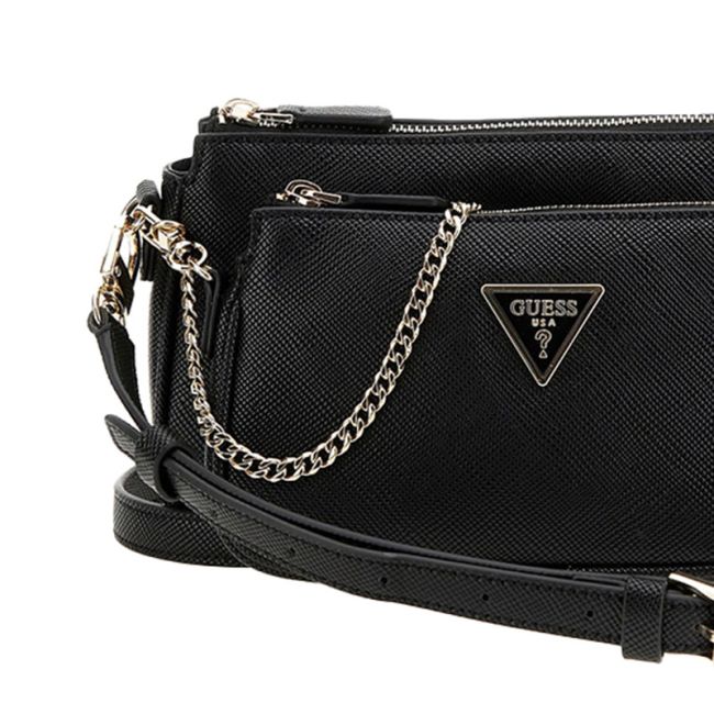 Γυναικεία τσάντα ώμου/χιαστί GUESS HWZG787971 BLACK NOELLE MINI μαύρο