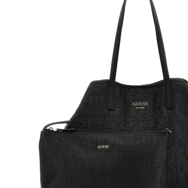 Γυναικεία τσάντα shopper GUESS HWBG931829 BLACK VIKKY II μαύρο