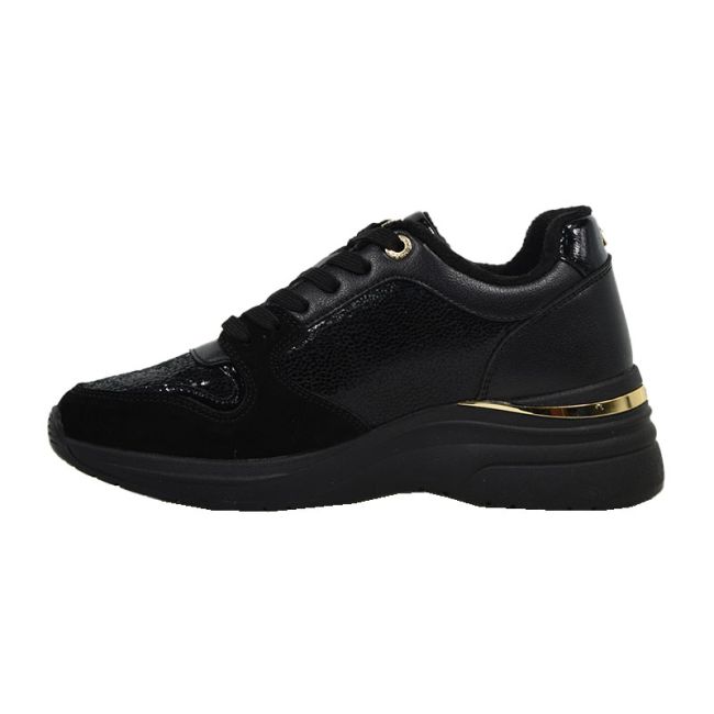 Γυναικεία sneakers MEXX MIRL1003143W-02 MILAL KALLIE BLACK/BLACK 1100 μαύρο