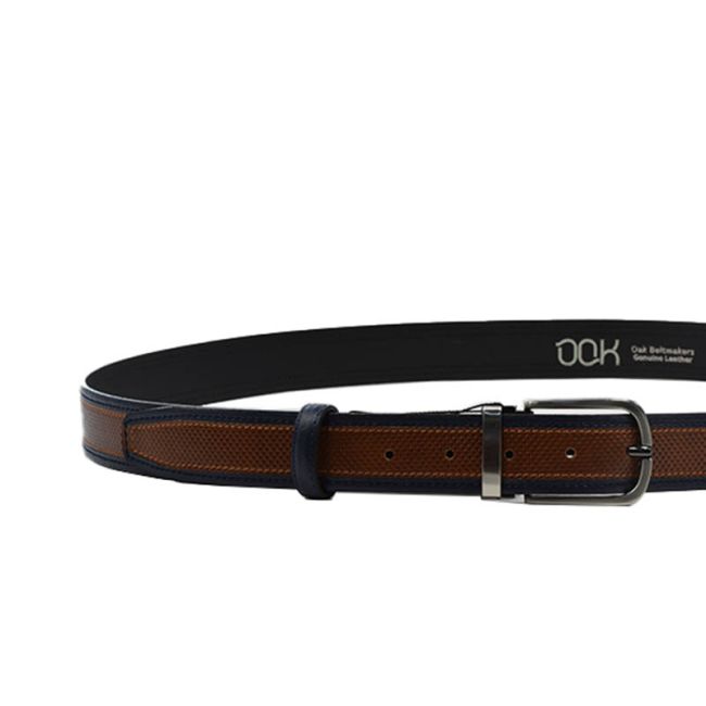 Ανδρική ζώνη OAK BELTMAKERS 1619/1409 28 ταμπά δέρμα