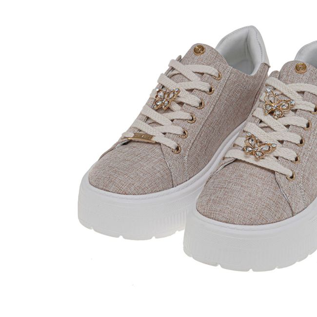 Γυναικεία sneakers Seven 812-19R LT BEIGE CANVAS WHITE U119R81232I505 μπεζ