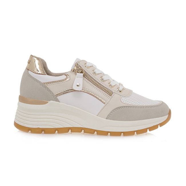 Γυναικεία sneakers Seven 127-99F WHITE LT GOLD U199F127367705 λευκό