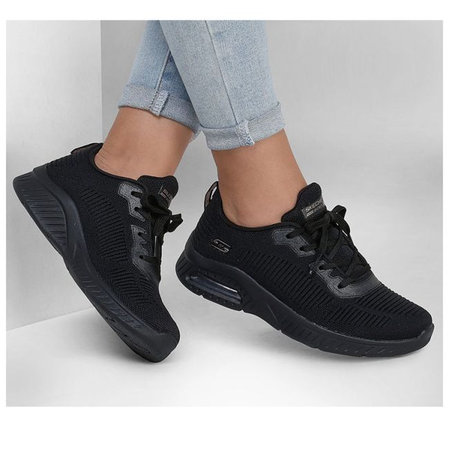 Γυναικεία sneakers SKECHERS 117378/BBK SQUAD AIR-CLOSE ENCOUNTER BLACK μαύρο