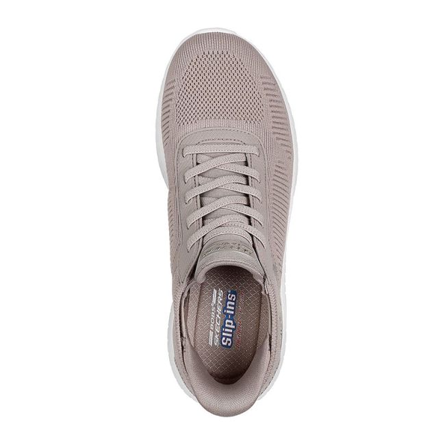 Γυναικεία sneakers SKECHERS 117497/TPE BOBS SQUAD CHAOS-CURRENT MUSE TAUPE μπεζ