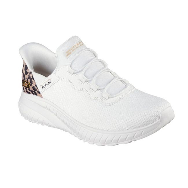 Γυναικεία sneakers SKECHERS 117499/WHT BOBS SQUAD CHAOS-SEIZE THE HOUR WHITE λευκό