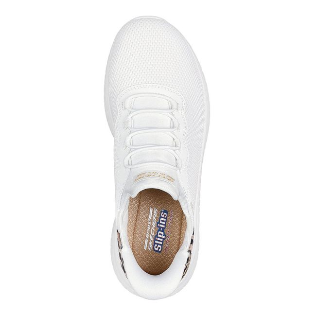 Γυναικεία sneakers SKECHERS 117499/WHT BOBS SQUAD CHAOS-SEIZE THE HOUR WHITE λευκό