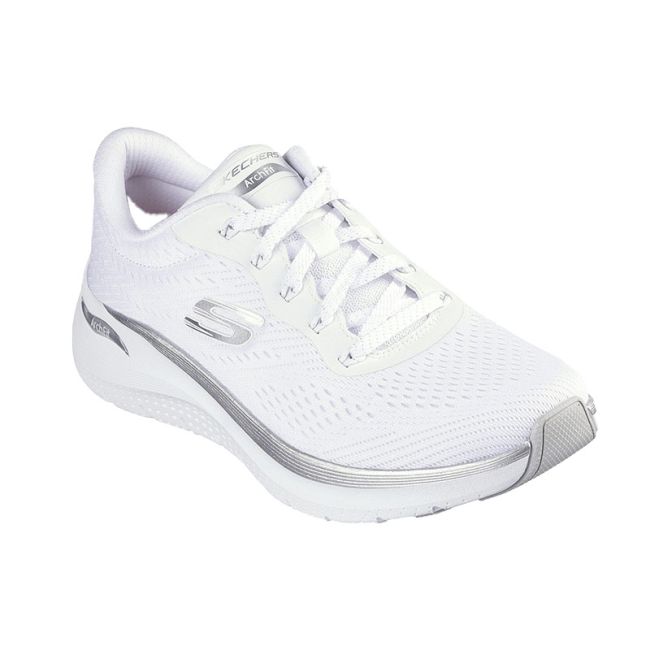 Γυναικεία sneakers SKECHERS 150067/WSL ARCH FIT 2.0-GLOW THE DISTANCE WHITE/SILVER λευκό