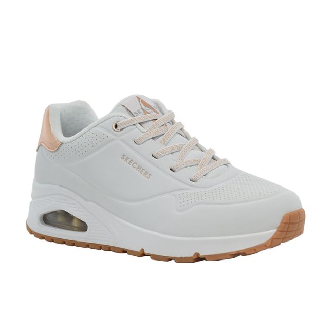 Γυναικεία sneakers SKECHERS 155196/WHT UNO-SHIMMER AWAY WHITE λευκό