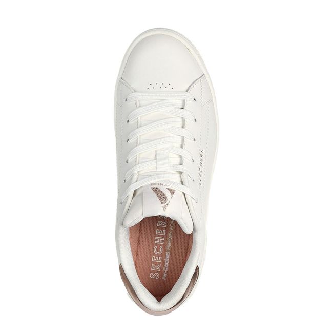 Γυναικεία sneakers SKECHERS 177700/WHT UNO COURT-COURTED WHITE λευκό
