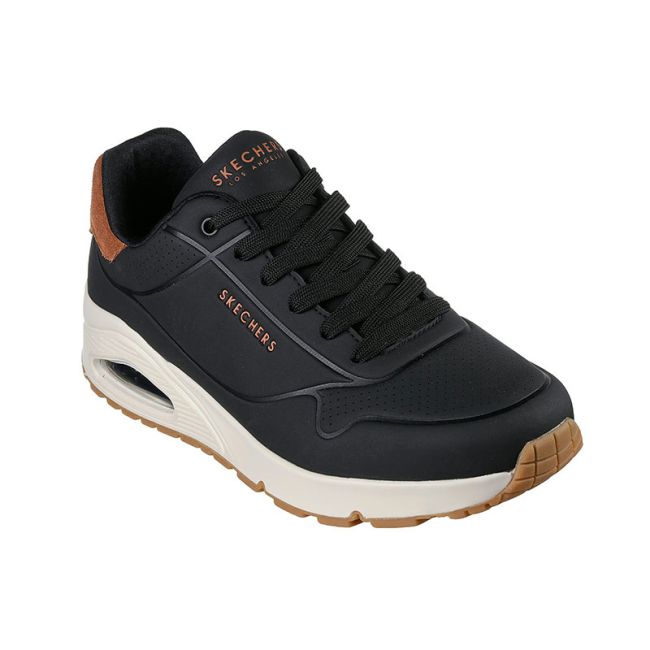 Ανδρικά sneakers SKECHERS 183004/BLK UNO-SUITED ON AIR BLACK μαύρο