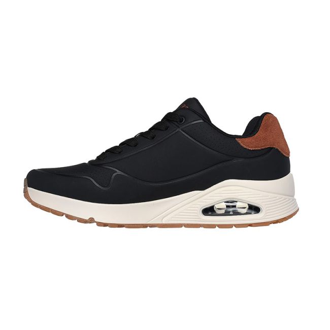 Ανδρικά sneakers SKECHERS 183004/BLK UNO-SUITED ON AIR BLACK μαύρο