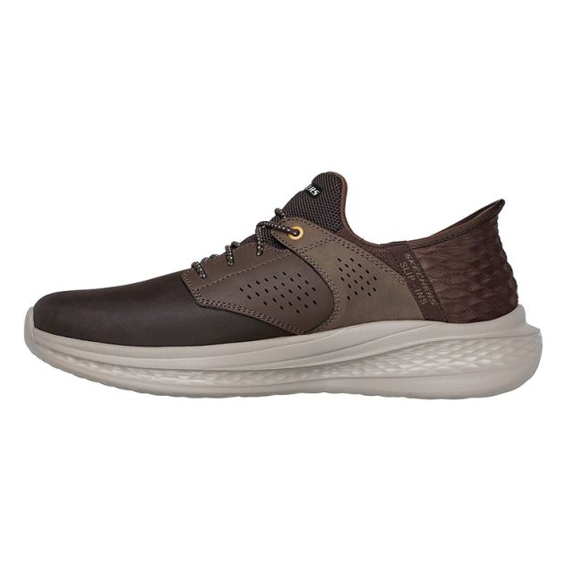 Ανδρικά sneakers SKECHERS 210890/CHOC SLADE-MACKLIN CHOCOLATE καφέ