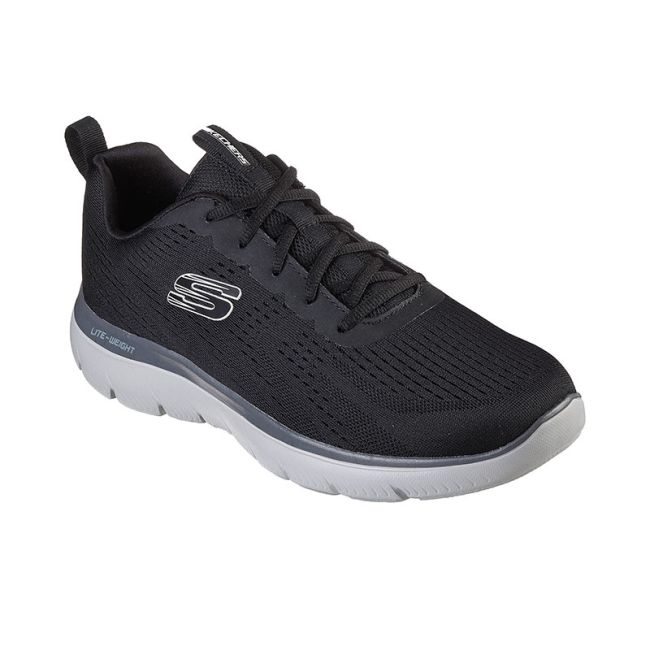 Ανδρικά sneakers SKECHERS 232395/BKCC SUMMITS-TORRE BLACK/CHARCOAL μαύρο