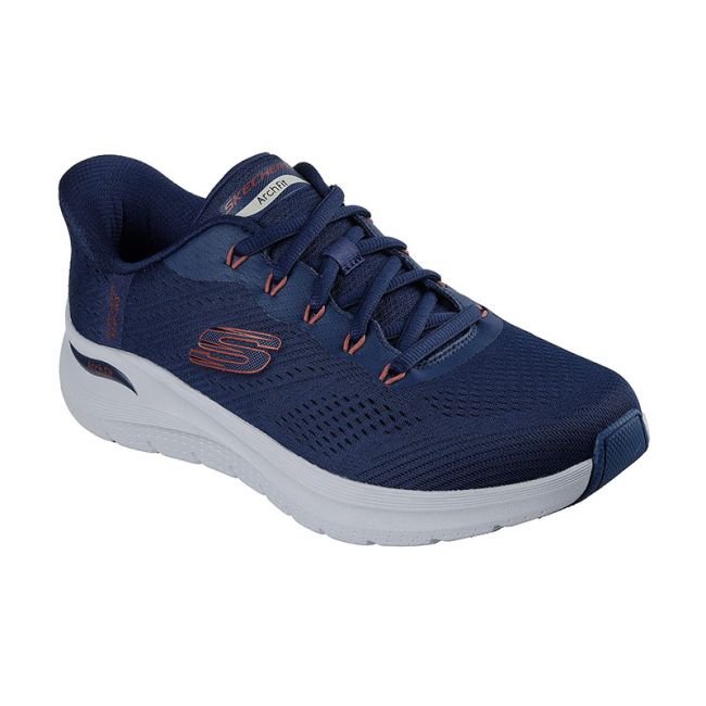 Ανδρικά sneakers SKECHERS 232712/NVRD ARCH FIT 2.0-LESTUR NAVY/RED μπλε