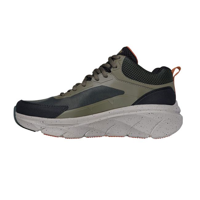 Ανδρικά sneakers SKECHERS 232953/OLOR D'LUX WALKER 2.0-GRAILO OLIVE/ORANGE λαδί