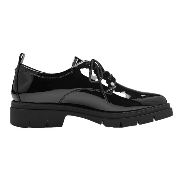 Γυναικεία Oxford Tamaris 1-23302-41 018 μαύρο λουστρίνι