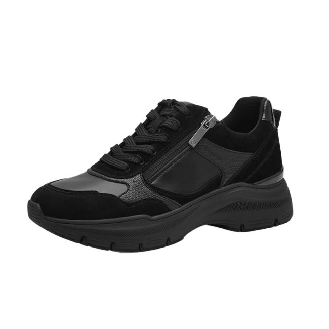 Γυναικεία Sneakers Tamaris 1-23734-42 007 μαύρο δέρμα