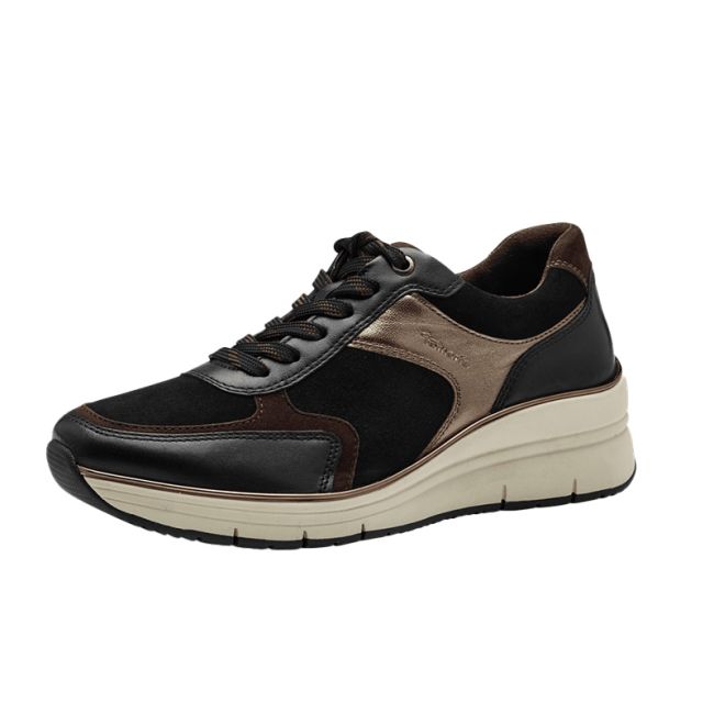 Γυναικεία Sneakers Tamaris 1-23764-43 098 μαύρο δέρμα