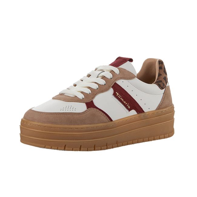 Γυναικεία Sneakers Tamaris 1-23773-43 402 μπεζ δέρμα