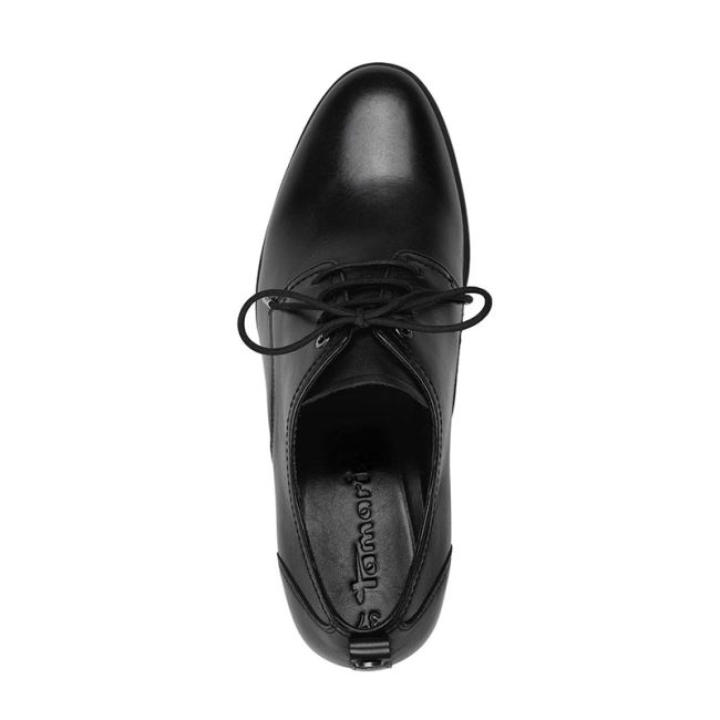 Γυναικεία Oxford Tamaris 1-23303-41 001 μαύρο δέρμα