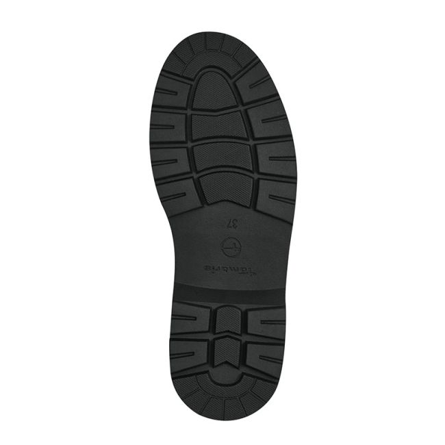 Γυναικεία μποτάκια Tamaris 1-25436-41 001 μαύρο δέρμα nubuck