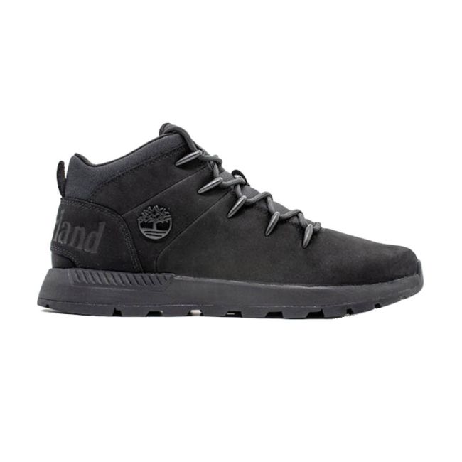 Ανδρικά μποτάκια Timberland SPRINT TREKKER MID BLACKOUT NUBUK μαύρο δέρμα nubuk