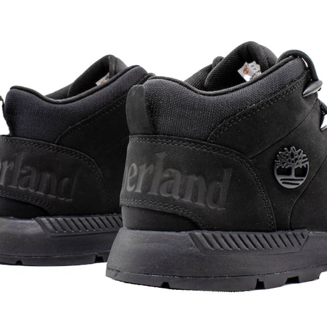 Ανδρικά μποτάκια Timberland SPRINT TREKKER MID BLACKOUT NUBUK μαύρο δέρμα nubuk