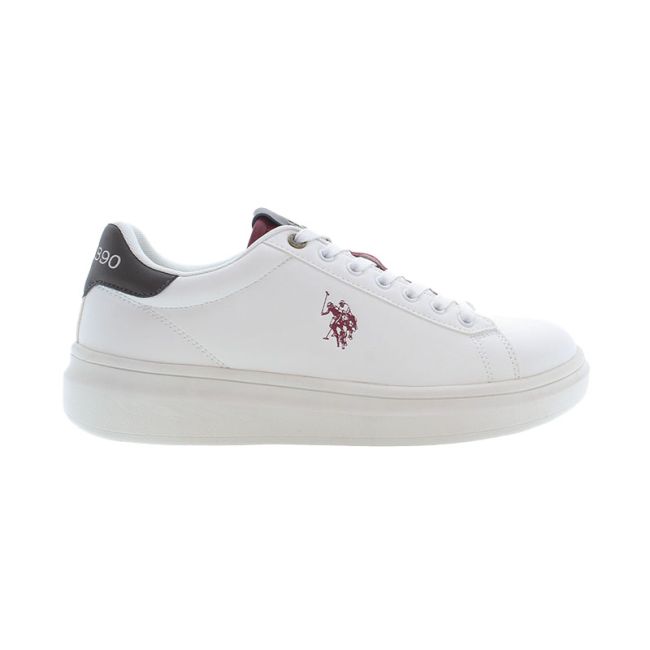 Ανδρικά sneakers U.S.POLO ASSN CODY001C-CRE-DBR01 PU SYNTH. LEATHER λευκό