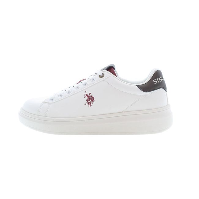 Ανδρικά sneakers U.S.POLO ASSN CODY001C-CRE-DBR01 PU SYNTH. LEATHER λευκό