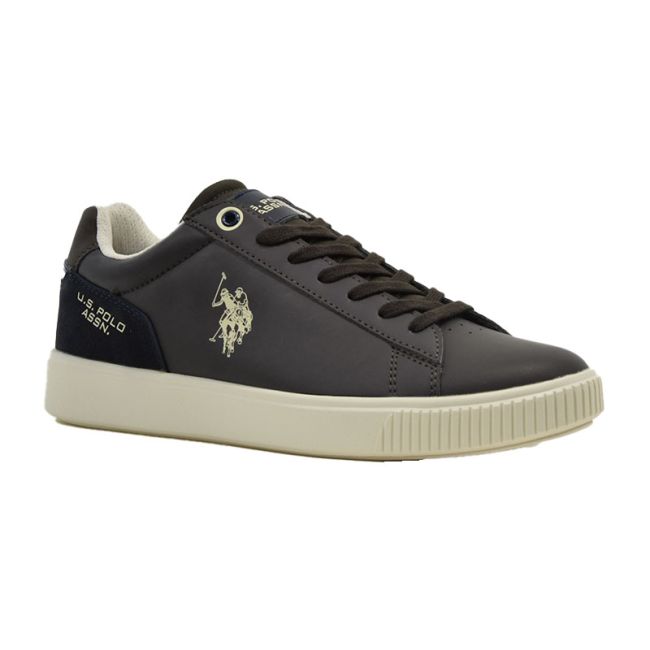 Ανδρικά sneakers U.S.POLO ASSN TYMES006A-BRW PU SYNTH. LEATHER-NYLON καφέ