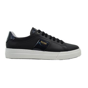 Ανδρικά sneakers BOSS AZ211 BLACK NAUSICA μαύρο δέρμα