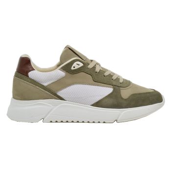 Ανδρικά sneakers BOSS B6930 KHAKI VESUVIO λαδί δέρμα