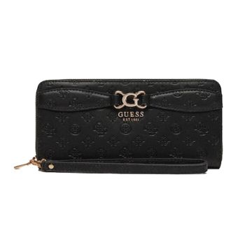 Γυναικείο πορτοφόλι GUESS SWPG933646 BLACK LOGO ARLENA μαύρο