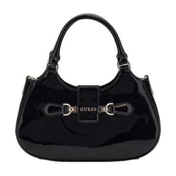 Γυναικεία τσάντα χειρός/ώμου GUESS HWPG950005 BLACK NOLANA μαύρο λουστρίνι