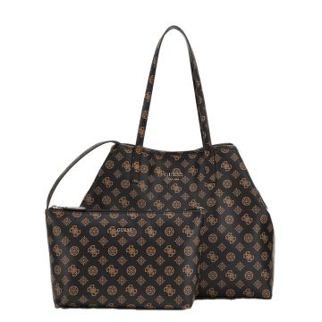 Γυναικεία τσάντα shopper GUESS HWPQ931829 BROWN VIKKY II καφέ