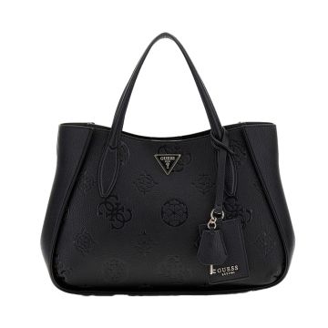 Γυναικεία τσάντα shopper GUESS HWPL932306 BLACK LOGO KEANDRA μαύρο