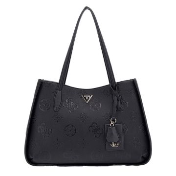 Γυναικεία τσάντα ώμου GUESS HWPL9323230 BLACK LOGO KEANDRA μαύρο