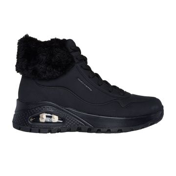 Γυναικεία μποτάκια SKECHERS 167274/BBK UNO RUGGED-FALL AIR BLACK μαύρο