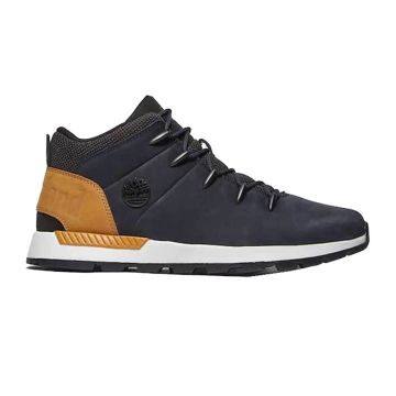 Ανδρικά μποτάκια Timberland TB0A5W3Z019 SPRINT TREKKER MID NAVY NUBUK μπλε δέρμα nubuk