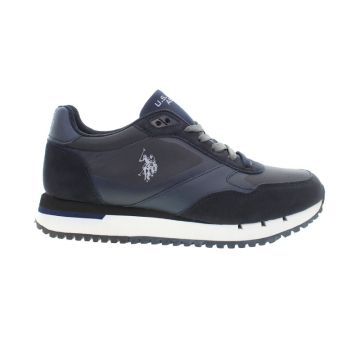 Ανδρικά sneakers U.S.POLO ASSN JUSTIN001A-DBL001 PU SYNTH. LEATHER-TEXTILE μπλε