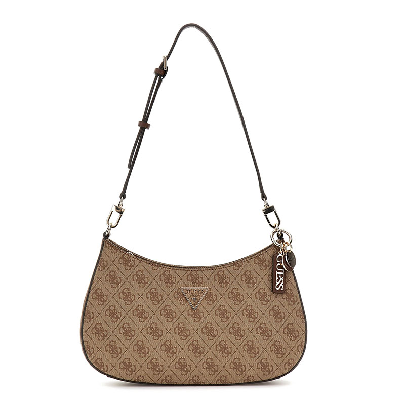  Γυναικεία τσάντα χειρός/ώμου GUESS HWBG787918 LATTE LOGO/BROWN NOELLE μπεζ 2025