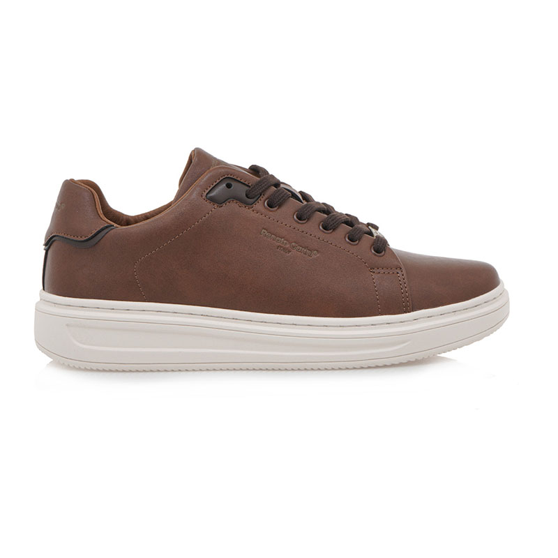 Renato Garini Ανδρικά sneakers Renato Garini 071 MAURO-711 TAN/BROWN/CREAM OUTSOLE ταμπά καφέ