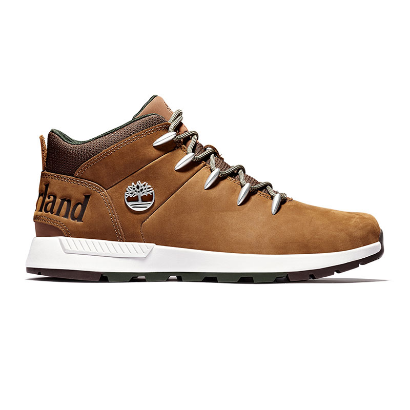 Timberland Ανδρικά μποτάκια Timberland TB0A25DCF131 SPRINT TREKKER MID LACE SNEAKER SADDLE ταμπά δέρμα nubuk