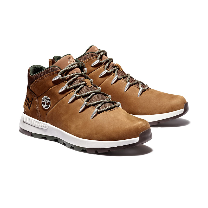 Ανδρικά μποτάκια Timberland TB0A25DCF131 SPRINT TREKKER MID LACE SNEAKER SADDLE ταμπά δέρμα nubuk φωτογραφία