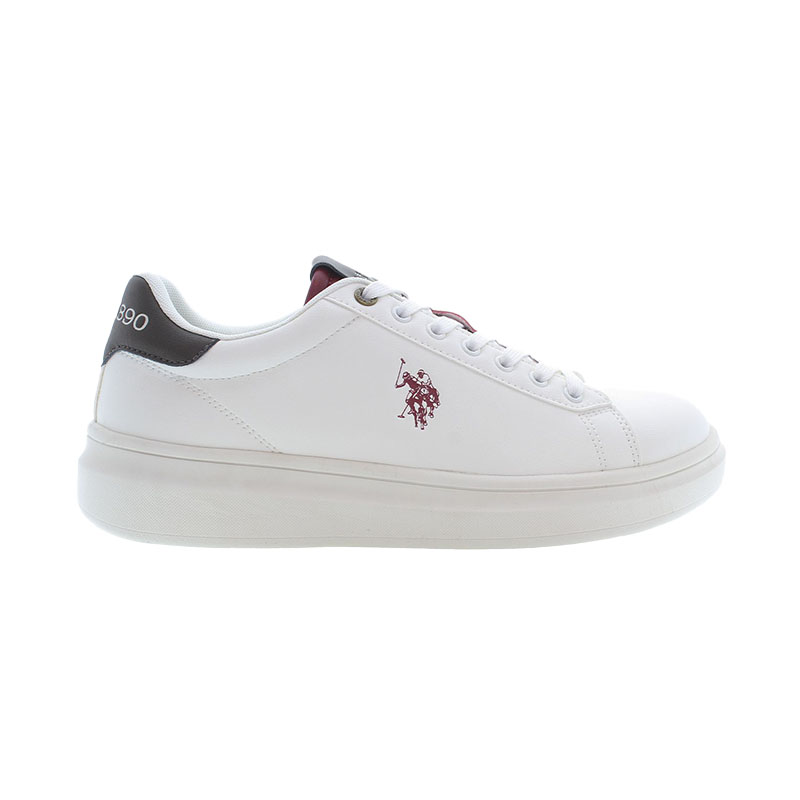 U.S.Polo Assn. Ανδρικά sneakers U.S.POLO ASSN CODY001C-CRE-DBR01 PU SYNTH. LEATHER λευκό