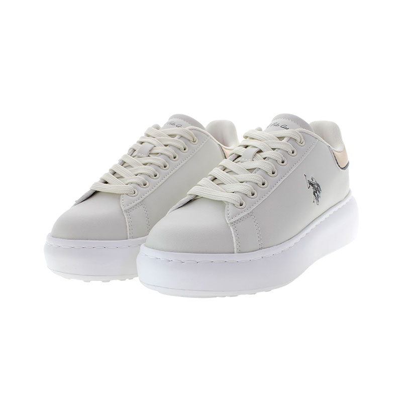 Γυναικεία sneakers U.S.POLO ASSN MEGHAN001-CRE002 PU SYNTH. LEATHER μπεζ φωτογραφία